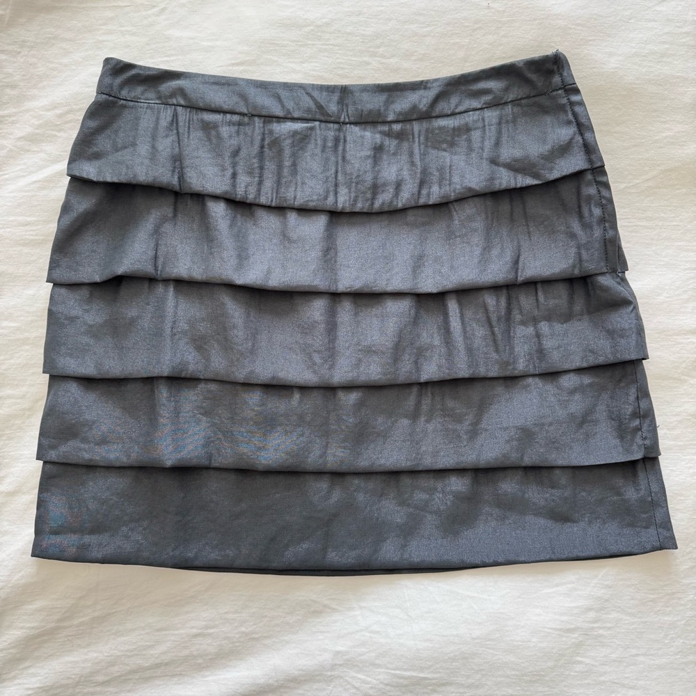 Forever 21 Charcoal Grey Tiered Skirt